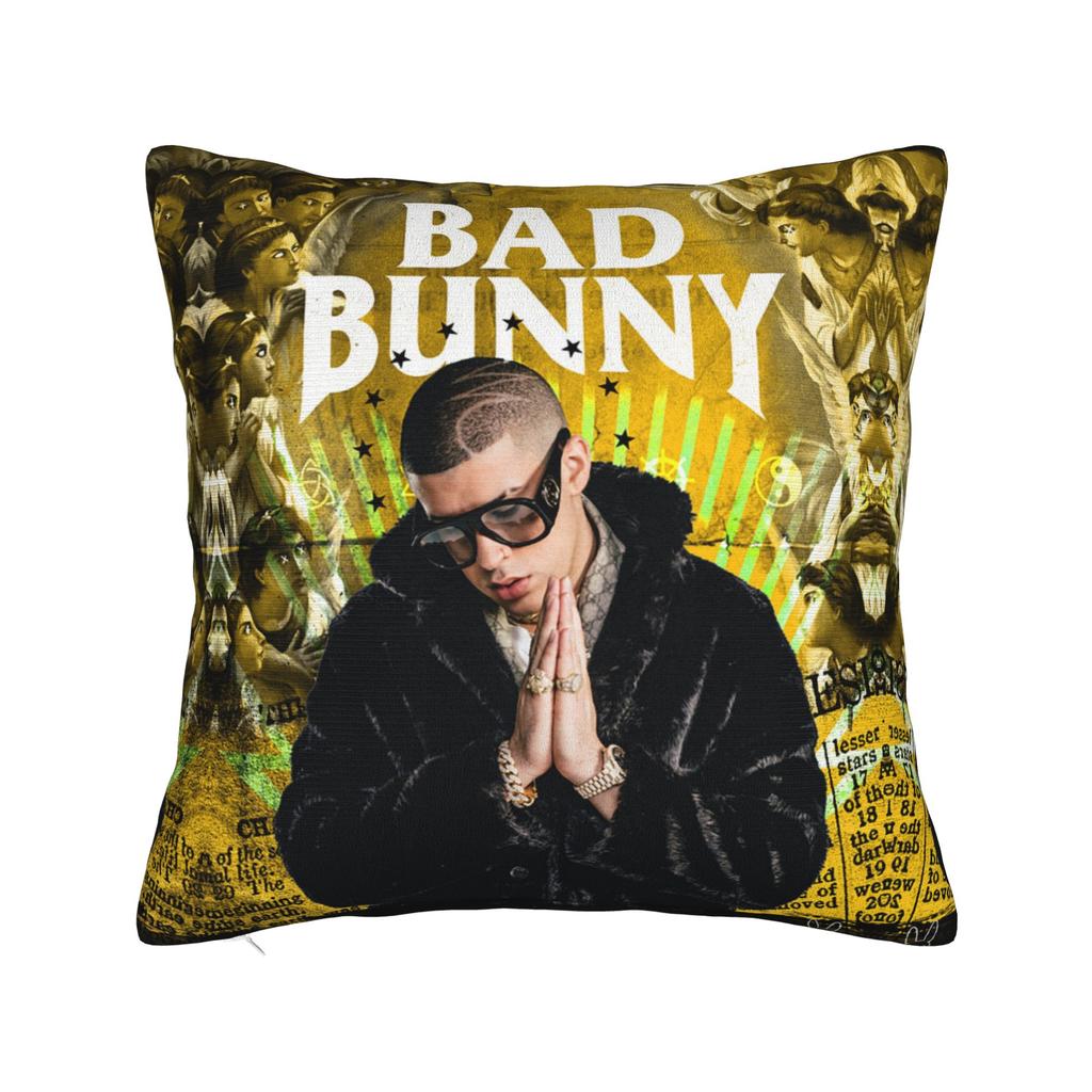 Bad Album Cute Pattern Square Pillow Covers Polyester Room Bunny Cushion Cover Creative Home Decoration Pillow Cover 45*45