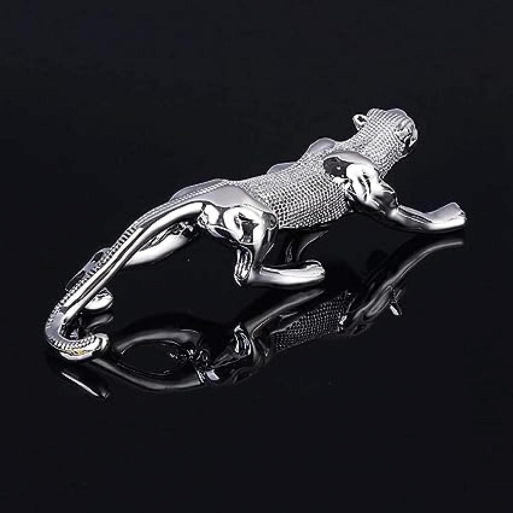 Luxury Golden Leopard Showpiece – Realistic Jaguar Design | Premium Car & Home Decor Piece for Good Luck, Classy Dashboard Figurine |