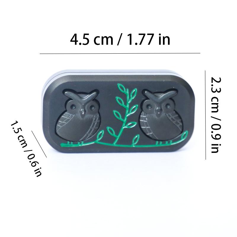 Owl Fidget Spinner Fidget Push Slider Hand Spinner Metal EDC Fidget Toys Office Desk Toys for Adults Kids Gifts