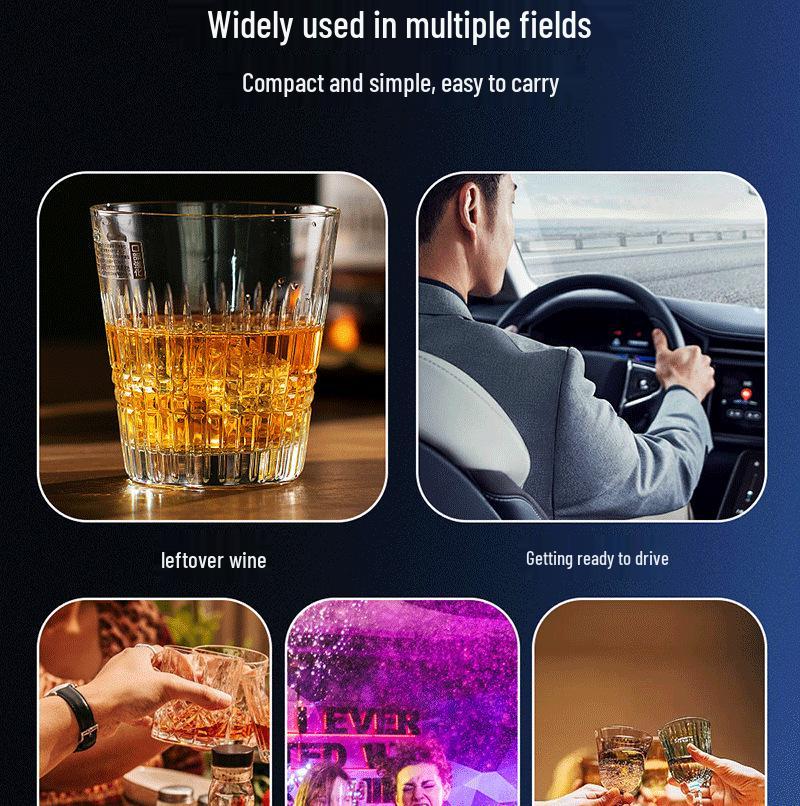 High-Precision Portable Electrochemical Breathalyzer for Professional Alcohol Testing