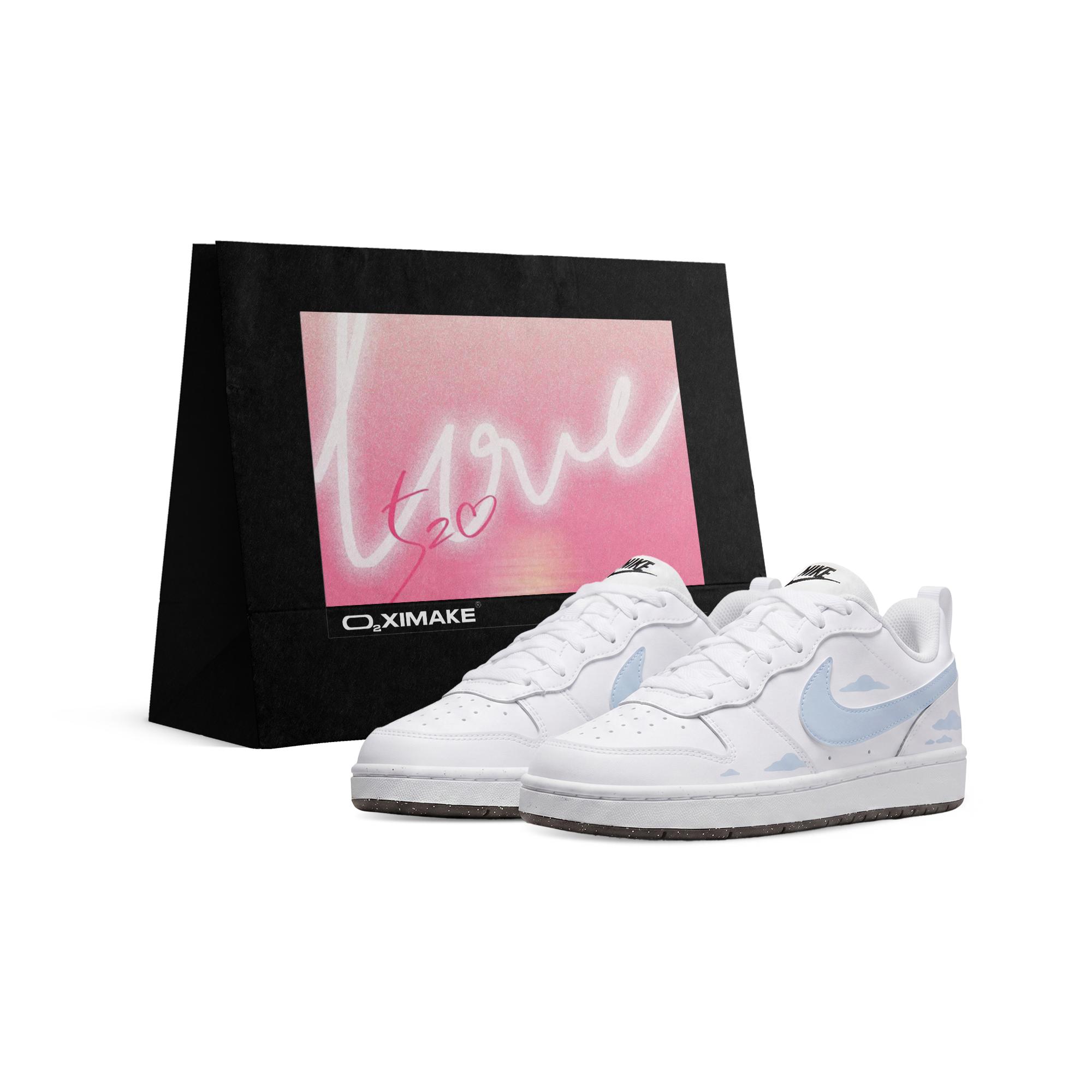 

Nike Court Borough Low top Skateboard Shoes Unisex White Blue DV5456-104(Team577-S-BOX) 39