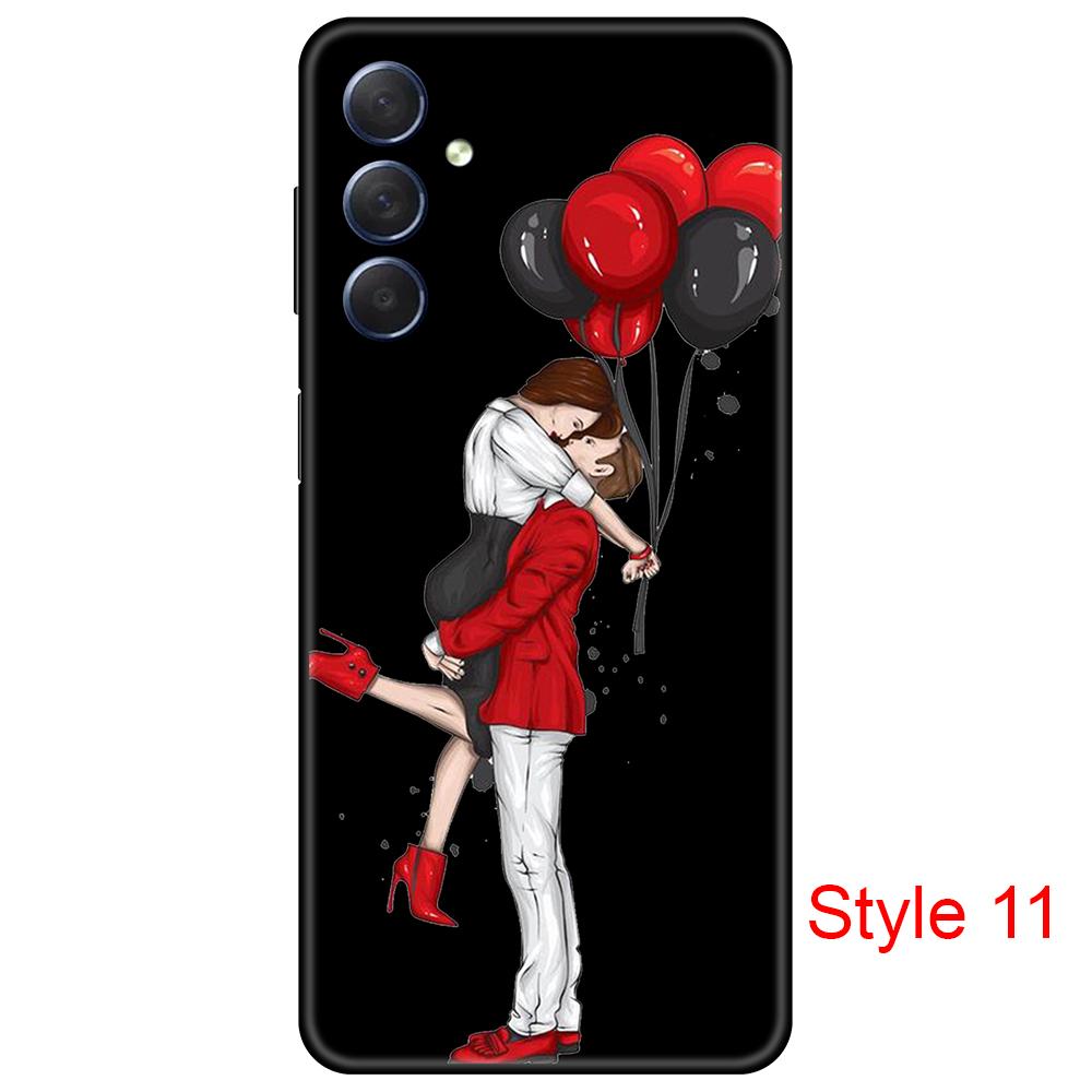 Pouzdro pro Samsung Galaxy M54 5G Black Silicon Cover na GalaxyM54 Soft 6,7inch SM-M546B nárazuvzdorné luxusní Plná ochrana