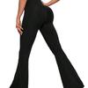 Women's High Waist Yoga Flare Pants - Hip Lifting, Elastic Sports and Dance Wear.