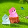 6Pcs Miniature Noctilucent Cute Kitten Vivid Cat Micro Landscape Ornaments For Decorations Decoration Room Table Accessories
