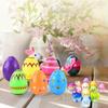 12/24pc Colorful Easter Eggs Filled Surprise Egg with Stress Relief Toys Easter Basket Stuffers for Easter Hunts Party Favors