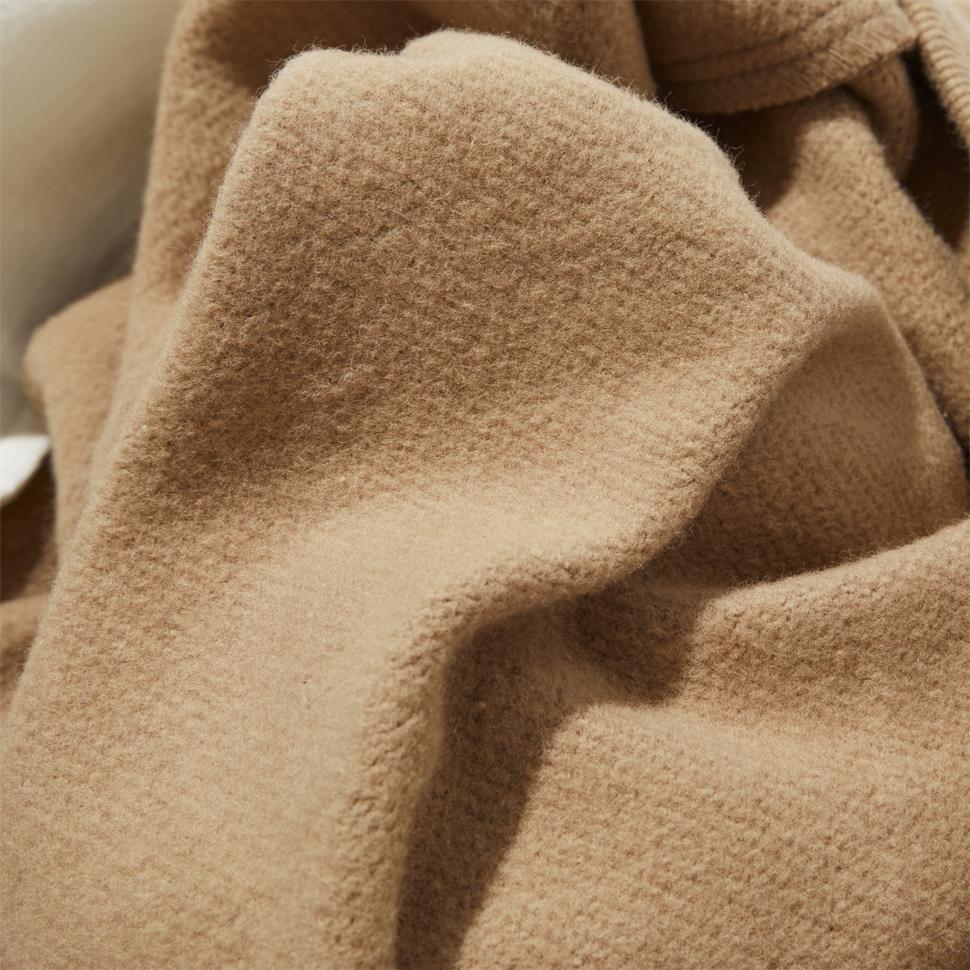 BRIAN BERRY Fleece-Lined Sweat Pants_Camel