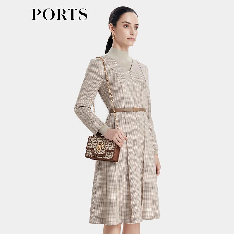 Ports Women's Houndstooth Jacquard Knit Dress