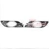 Artudatech Front Fog Light Grill Chrome Trim Cover Set Fit Mercedes-Benz E-CLASS W211 2007 2008 2009 Car Accessories