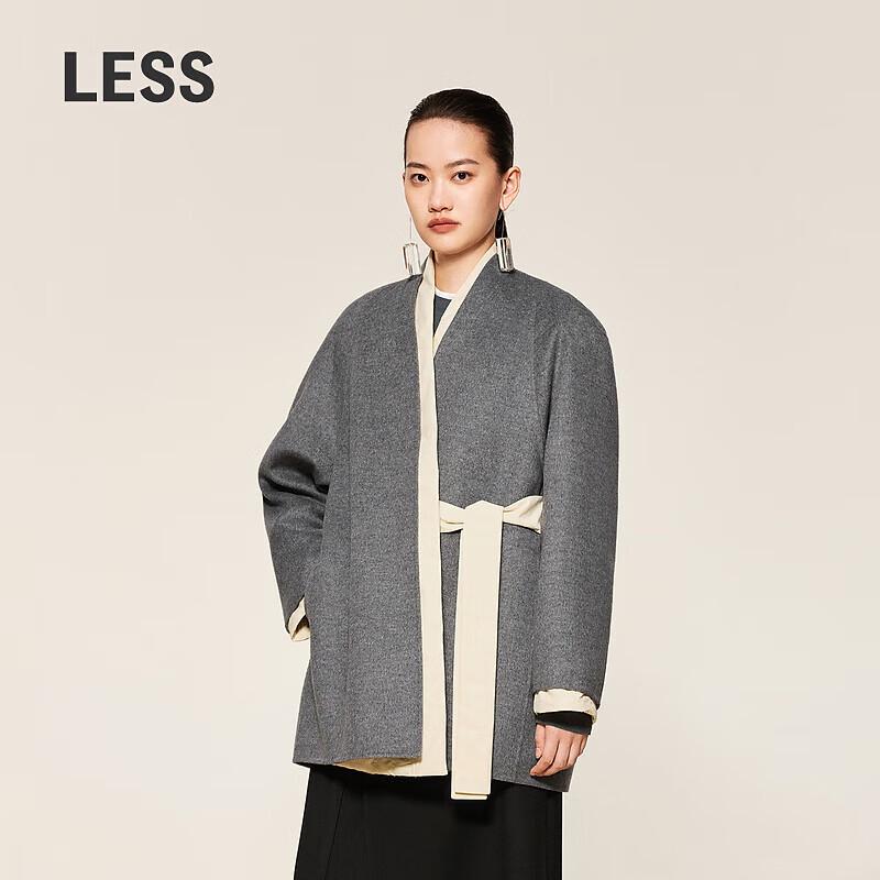 LESS 2024 Winter Loose Cashmere Blend Two-Piece Set