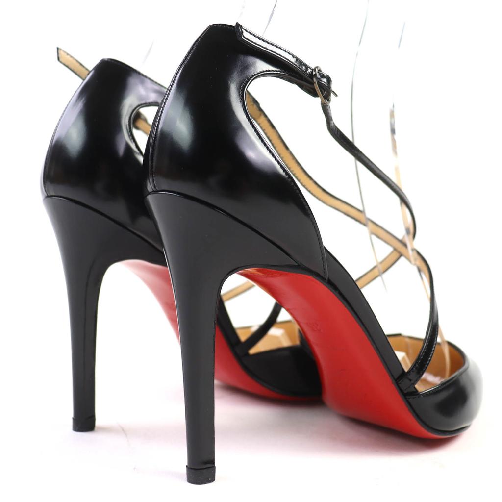 Makellose Christian Louboutin Pumps CROSSPIGA 100 JAZZ Spitzschuh schwarz 35 Gebraucht