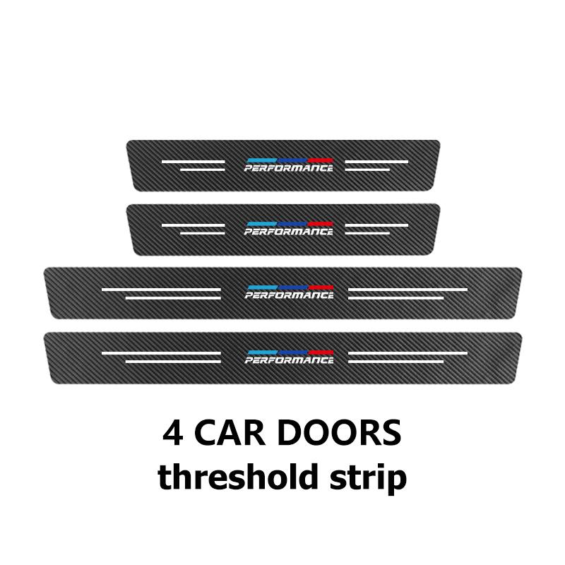 Car Sill Strip Carbon Anti-Scratch Protection Threshold Sticker For BMW M 1 3 4 5 6 7 Series M3 M6 F01 F02E34 E36 E70 F10 X6 X1