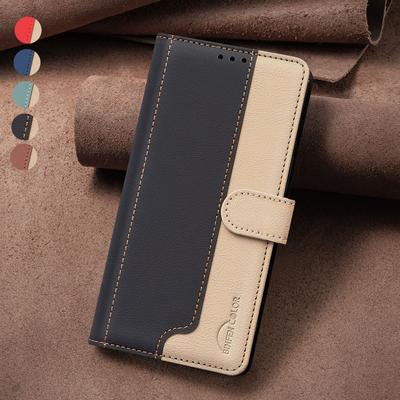 Funda de Cuero para Negocios para OPPO Realme P3 Pro 5G 14 12 Plus 11 11x 4G 5G C61 C63 C53 C55 C75 5G 4G Tipo Billetera con Tapa Soporte para Tarjetas Cubierta