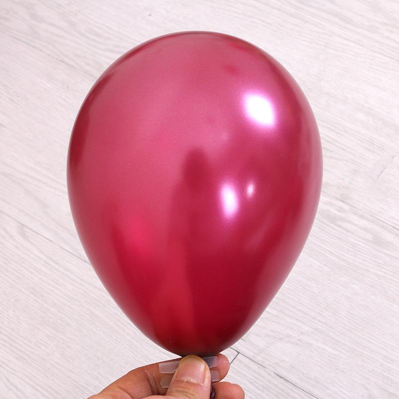 Wine Red Latex Balloons, 12-Inch, 3.2g, for Weddings & Birthdays