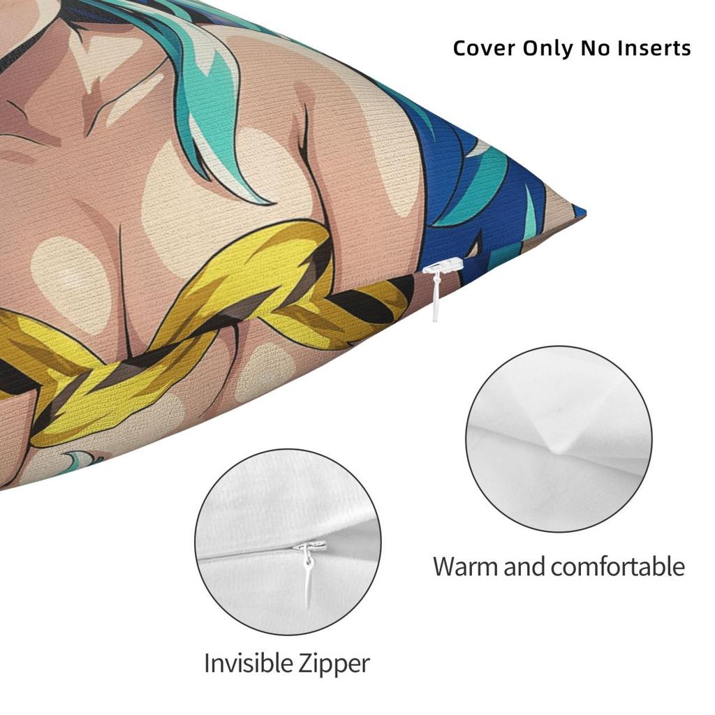 Pillow Cover Urusei Yatsura Anime Pattern Cushion Cover Funny Pillow Case For Chair Sofa Home Decoration Pillowcases