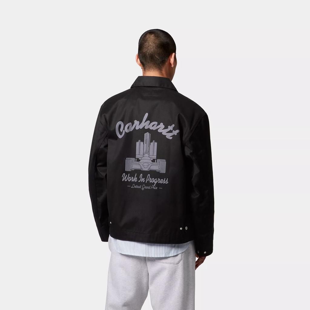 Carhartt WIP Bainha e Punho Ajustáveis Gola com Zíper Manga Longa Jaqueta Jaquetas Masculinas I034517-2WL-01