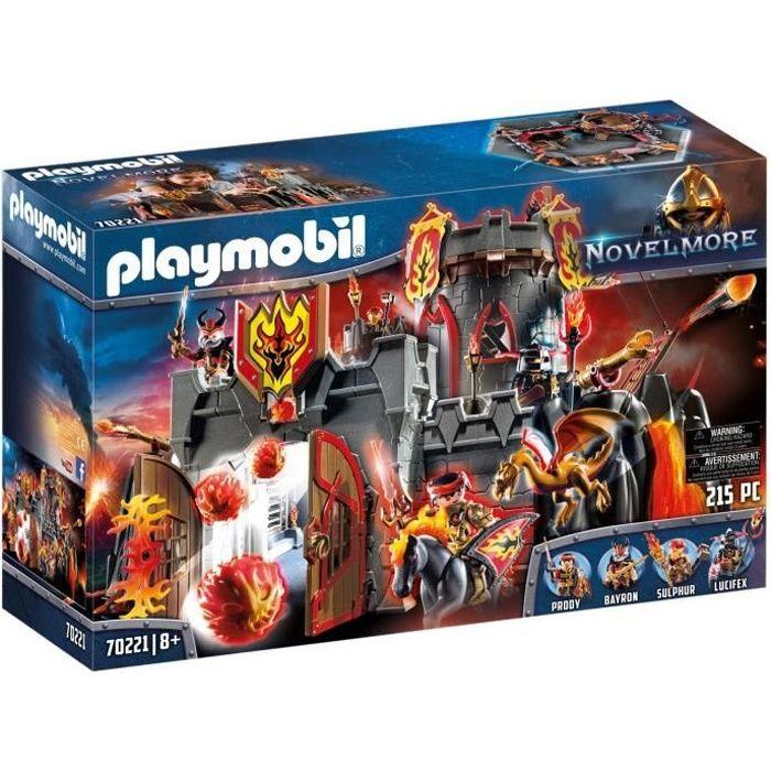 PLAYMOBIL - 70221 - Novelmore - Forteresse Volcanique Des Chevaliers Burnham Raiders