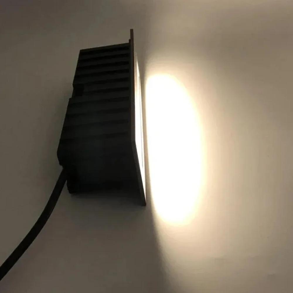 Outdoor LED Wall Light, Modern Black Square Sconce, Waterproof Garden Park Lighting, Corridor Wall Lamp Decor