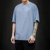 Summer Men's T Shirt Fashion Solid Oversized Hip Hop T-shirt Casual Cotton Mens Streetwear Top Tees