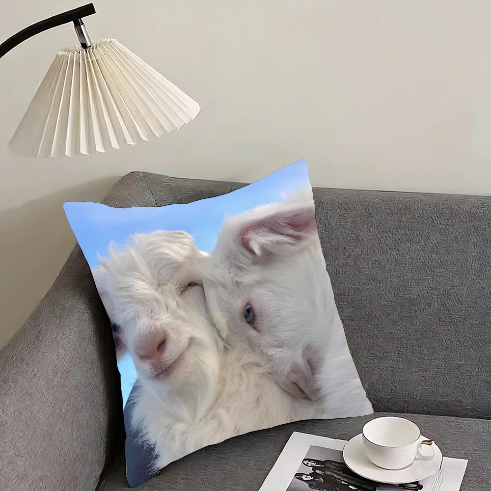 Sheep Cute Cushion Cover Pillowcase Ultra Soft Skin Friendly Fabric Cloud Like Comfort  Concealed Zipper