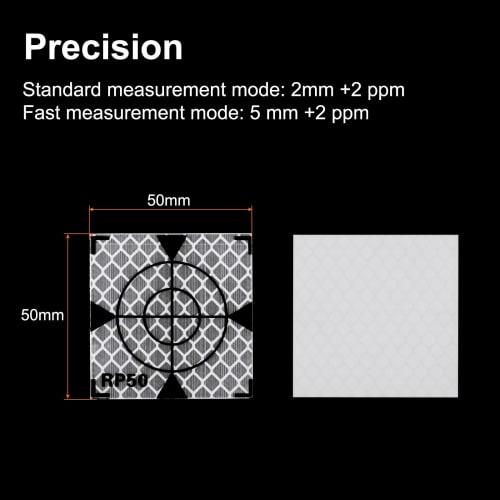 uxcell Survey Reflectors, 50mm Self-Adhesive Reflective Tape for Survey Marking, Total Station, White, 30 Pieces