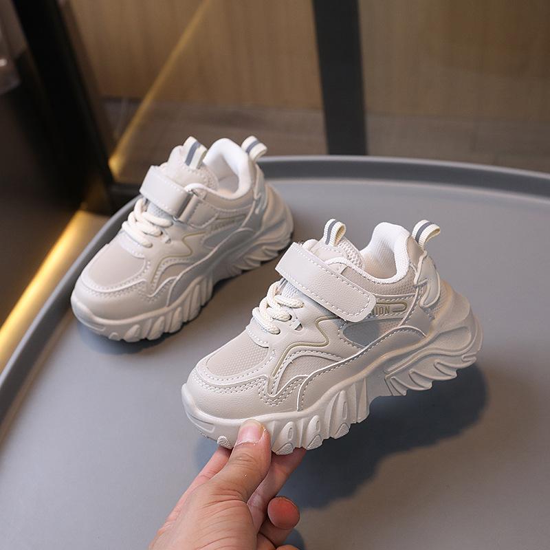 Nowe Wiosenne i Jesienne Modne i Wszechstronne Wygodne Odporne na Zużycie Sportowe Buty z Miękką Podeszwą dla Chłopców i Dziewcząt