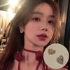 Berry Good Lovely Heart Cubic Earrings