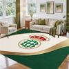 Real Betis Football Design Crystal Velvet Rug Soft Decorative Mat for Bedroom Entrance
