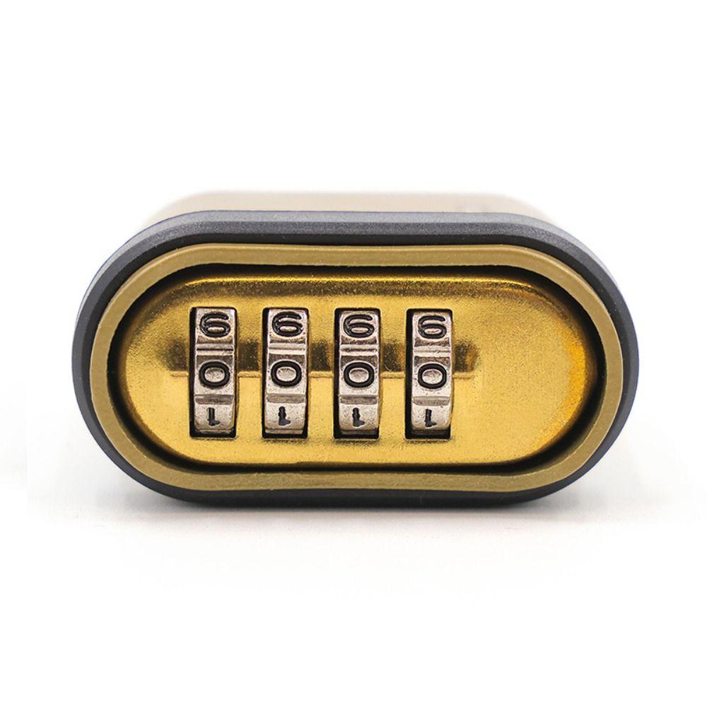 Stylish Zinc Alloy Heavy Duty Padlock 4-Digit With Password Combination Lock Waterproof Door Lock Gate