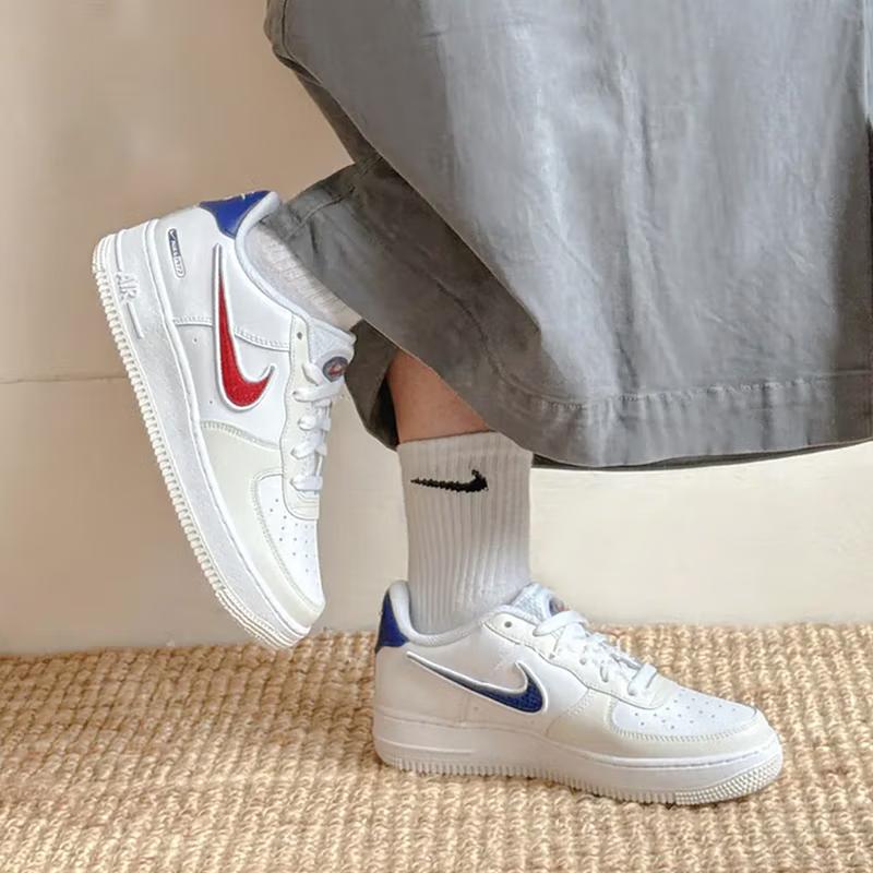 Nike Air Force 1 LV8 GS Since 1972 Kids Sneakers White Deep-Royal-Blue Gym-Red HF5744-146