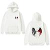 Dark Punk Style Wings Long-sleeved Fleece Casual Hat Collar Sweater Jacket One Piece