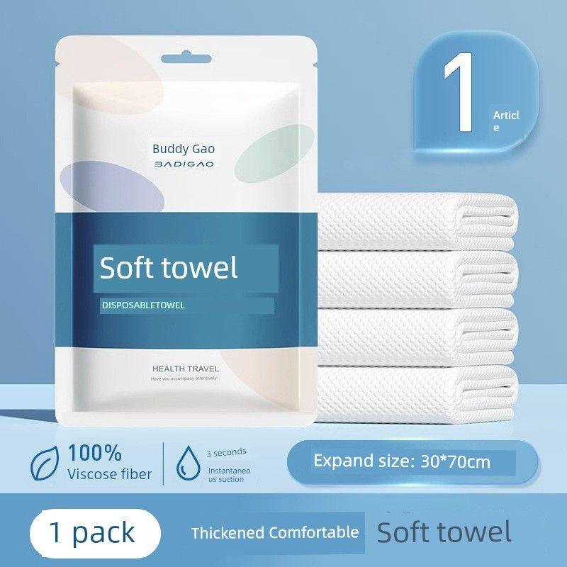 

Travel Disposal Bed Sheet Quilt Cover Four-Piece Set Travel Disposable Supplies Hotel Bedding Dirt-Proof for Spring and Summer 1 piece Disposable soft towel 30*70cm