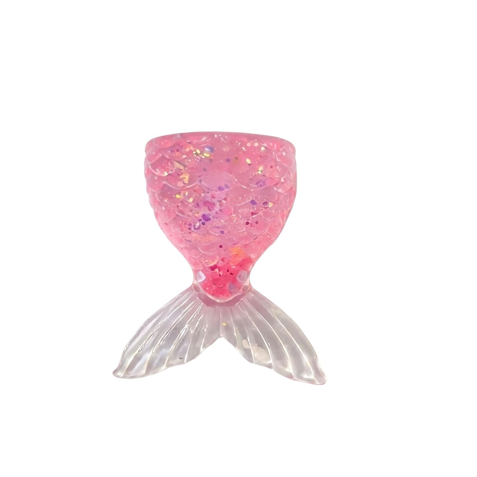 

Mermaid Tail Stress Relief Toy Soft Squishy Sensory Fidget Toy for Hand Exercise and Anxiety Relief Durable Material for Repeated Use One Size розовый