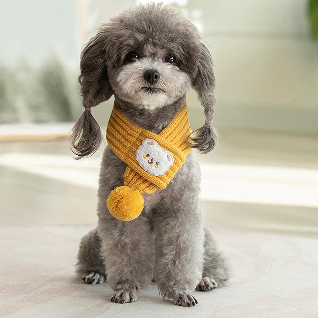 Pet Christmas Scarf Pet Neck Warmer Apparel For Little Pet Dogs Cats