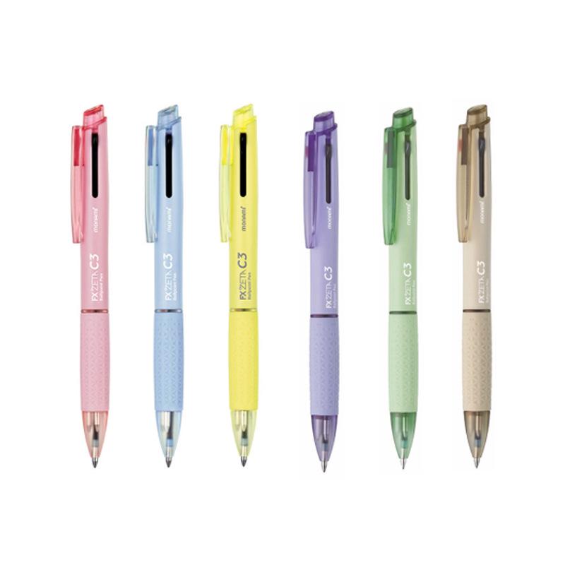 Monami Trio Color Gel Ballpoint Pen - 0.38/0.5/0.7mm