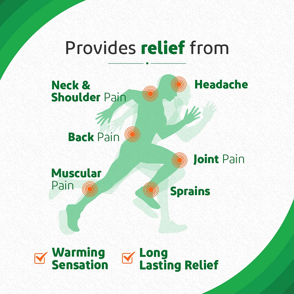 Iodex Balm 40g | Ayurvedic Multipurpose Pain Relief Balm For Headaches, Joint Pain, Backache, Sprains, Neck And Shoulder Discomfort