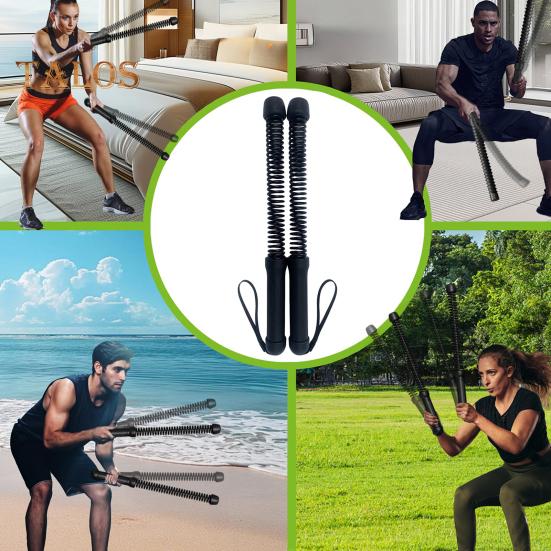 1 pár bezlanových bojových lan lehké přenosné cvičební lano pro posilování paží a paží protiskluzové lano pro začátečníky v domácí posilovně