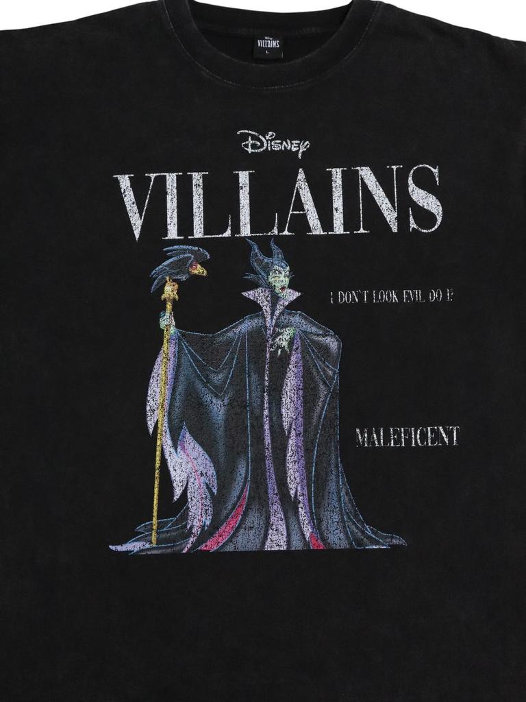 Printed VILLAINS Vintage 5315015 Unisex 81 Maleficent M [Disney Villains] Long-Sleeve T-Shirt (Disney Finish) / /