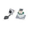 NE8FDE NE8FDP RJ45 Panel Mount D Type Connector 8P8C 1Pcs Ethernet Adapter for Telecom Network Maintenance Work