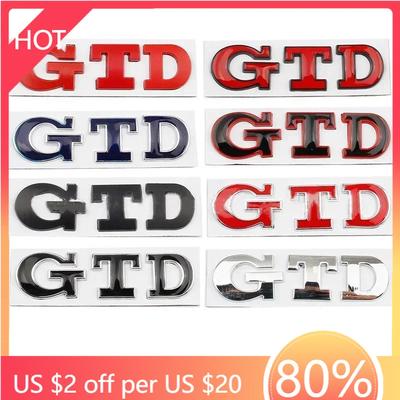 Golf 3 4 MK3 MK4 2026 Heiß für VW VOLKSWAGEN 3D Metallbuchstaben GTD Logo Auto Heckklappe Kofferraum Emblem Abzeichen Aufkleber für Volksw