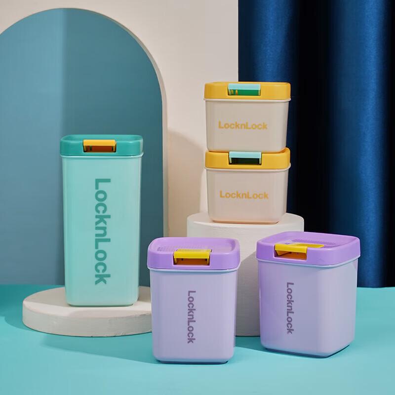 

Lock&Lock Macaron Multi-color Food Storage Jar Set
