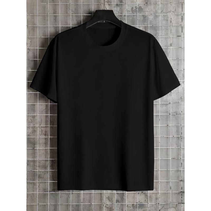 European Size Men's "I'm Not Antisocial" Back Print T-Shirt -Summer Streetwear Crew Neck Short Sleeve Top with Slogan,Regular Fit Casual Blouse Shirt