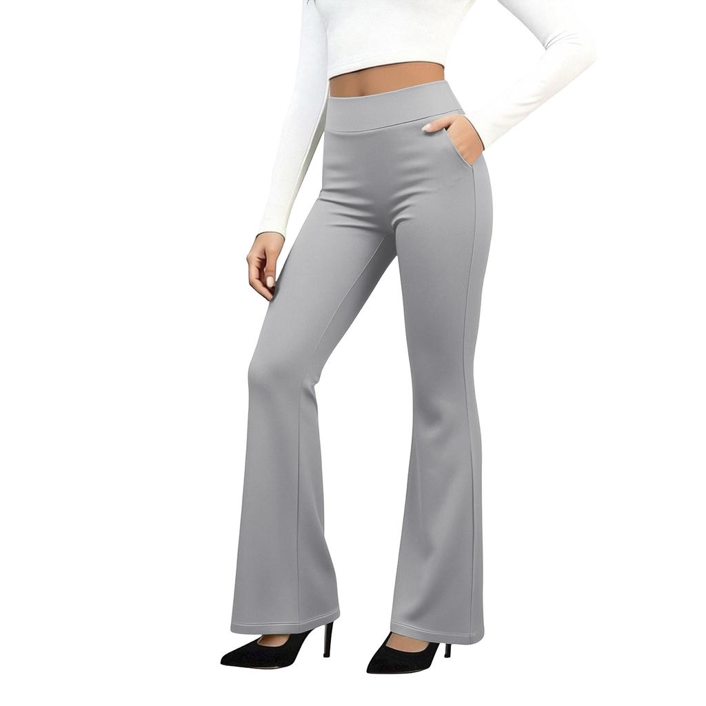 Women's High Waist Yoga Pants, Women's Work Pants With Pockets