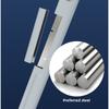 Edelstahl-Toilettenbürste, Weiche Gummi-Toilettenreinigerbürste mit Halter, Keine toten Winkel, Wandmontiertes Toilettenbürsten-Set