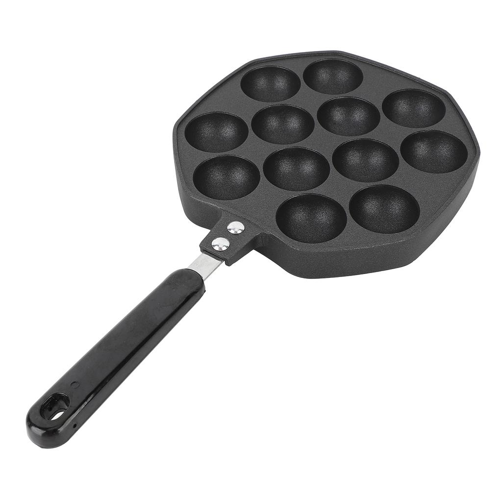 Takoyaki Pan 12 Molds Takoyaki Maker Skillet Aluminum Alloy Nonstick Grill Pan Cooking Plate for Octopus Balls Pancake