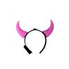 Glowing LED Devil Horn Hair Hoop with Anti-slip Small Teeth Bull Horn Head-wear  Live Concert