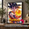 Personalized Dragon Ball Goku Diamond Art Custom Name 5D Diamond Painting Full Drill DIY Craft