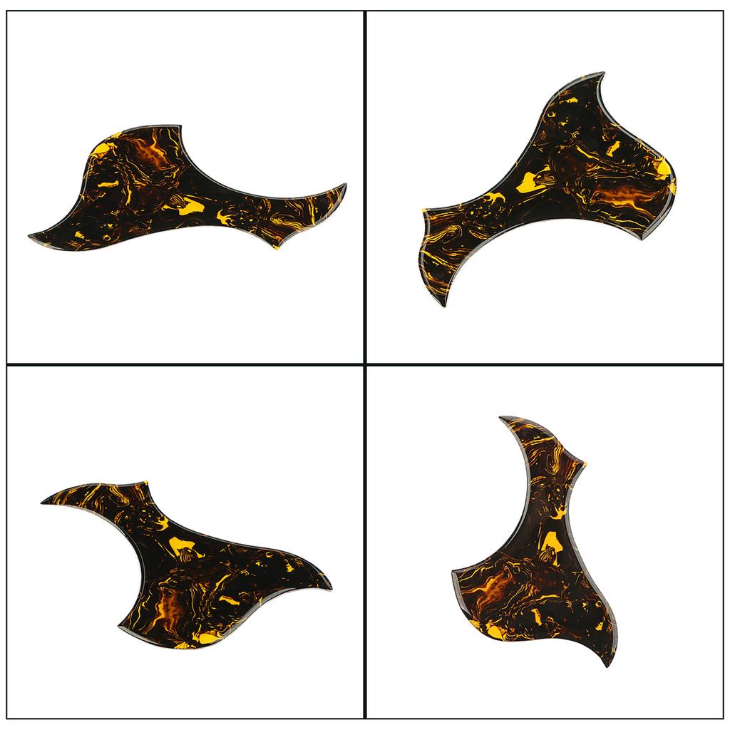 Professional Guitar Pickguard Guitar Protective Cover Guitar Protector Yellow Pattern Guitar Pickguard PVC Texture