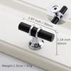 6pack Modern Stainless Steel Cabinet Pulls, Durable Drawer Handles Hardware for Kitchen Dresser Bathroom Wardrobe Door
