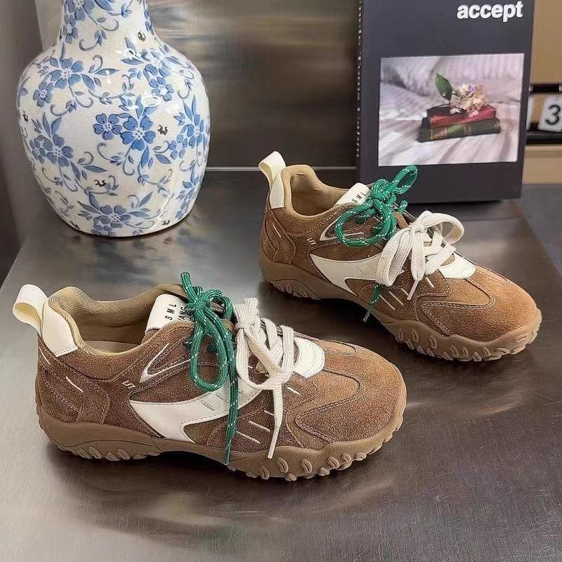 

Retro Dexun shoes super soft women s shoes 2025 new Forrest Gump shoes women s shoes versatile retro casual shoes sports muffin bottom 35 хаки