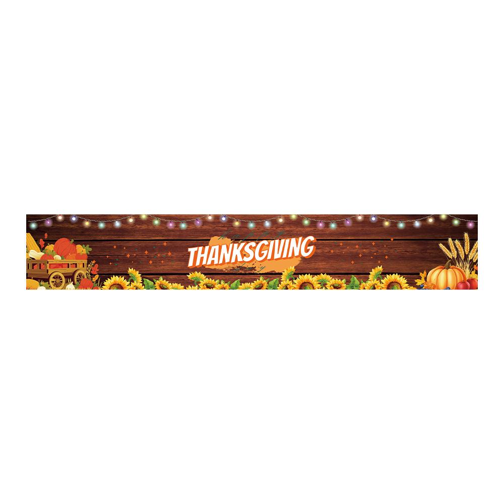 Thanksgiving Autumn Harvest Rabbit Banner for Indoor/Outdoor Garden, Porch, or Lawn Decoration